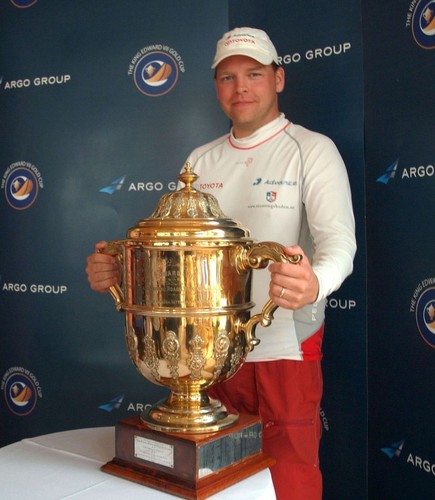 Johnie Berntsson (SWE) defeated Adam Minoprio (NZL)  in the Royal Bermuda Yacht Club’s King Edward VII Gold Cup presented by Argo Group in 2008. Stage 8 of the World Match Racing Tour. ©  Talbot Wilson / Argo Group Gold Cup http://www.argogroupgoldcup.com/
